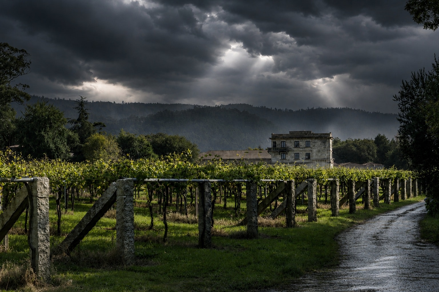 Pazo de Barrantes dark skyes