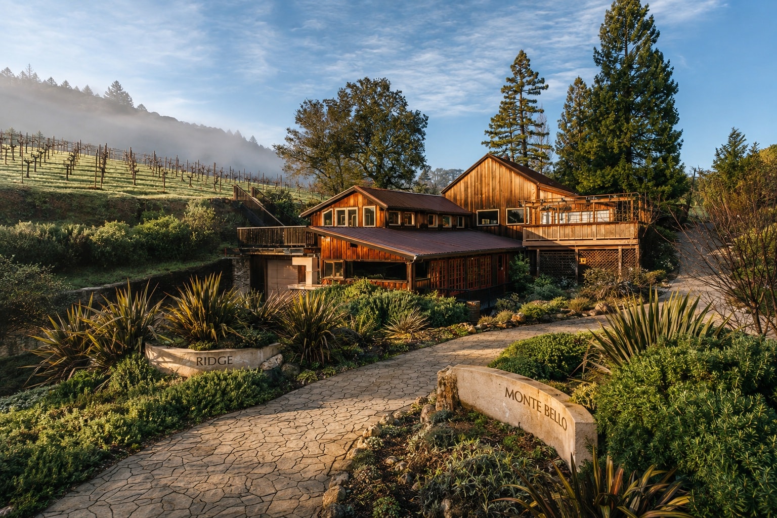 Ridge Estate Vineyards-montebello-early-morning